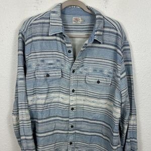 Faherty Men's Blue Shirt XL